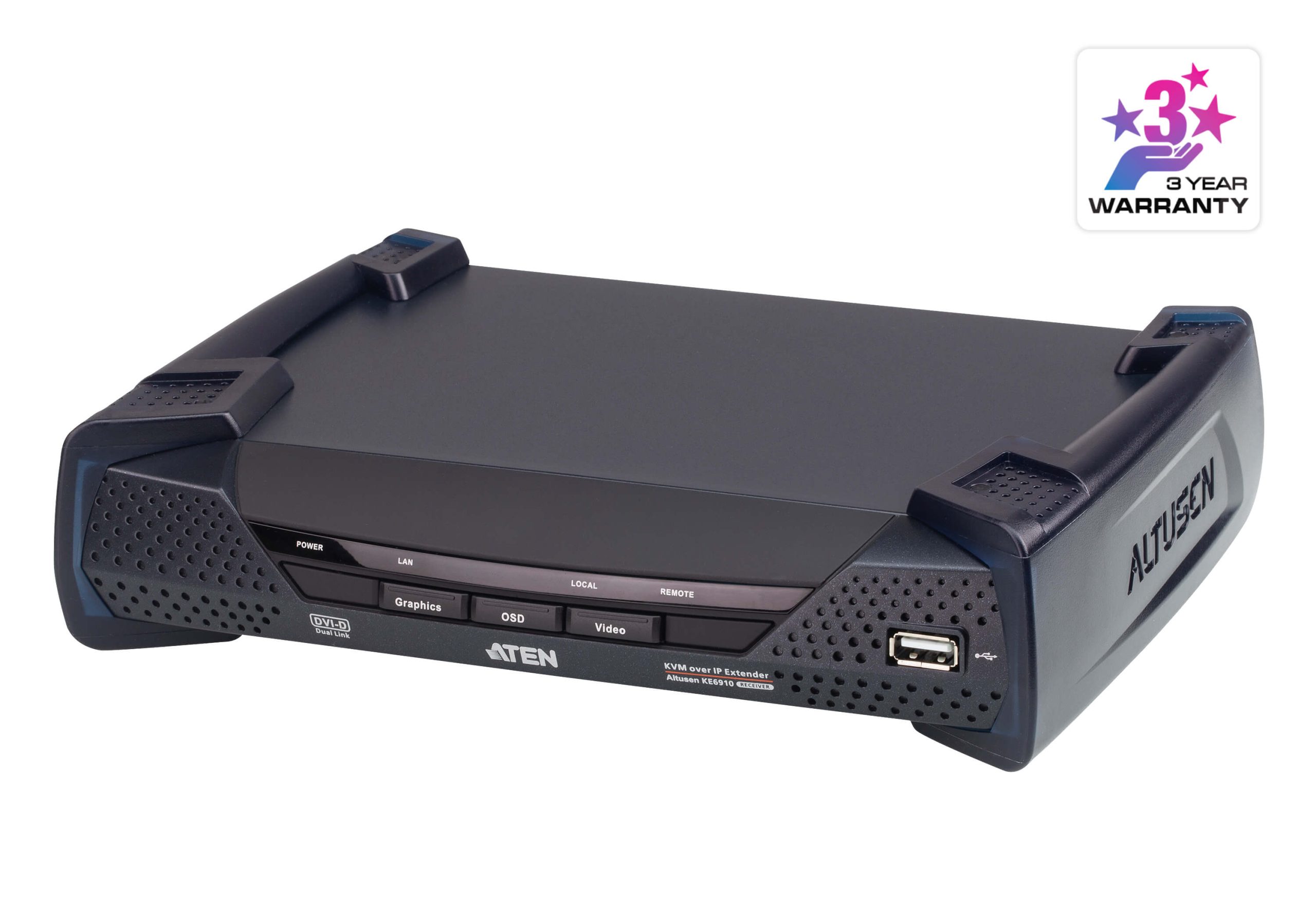 Ricevitore KVM over IP 2K DVI-D Dual Link, KE6910R ATEN