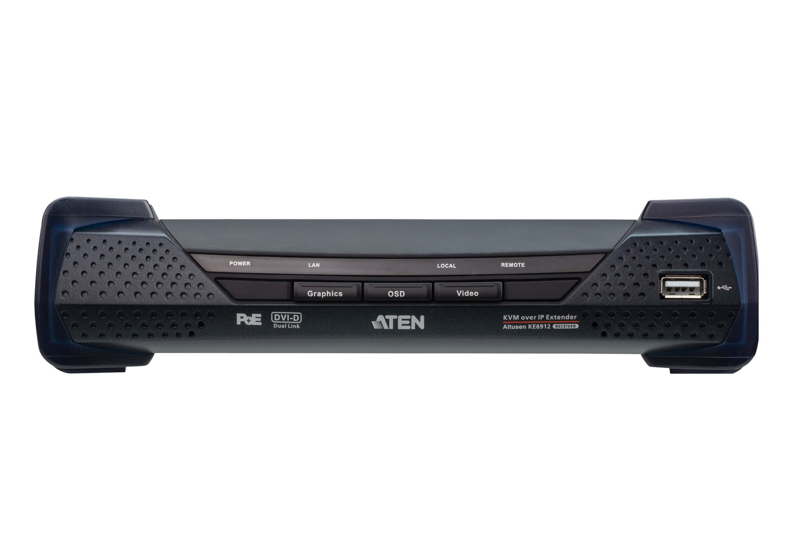 Ricevitore KVM over IP 2K DVI-D Dual Link con PoE, KE6912R ATEN - immagine 2