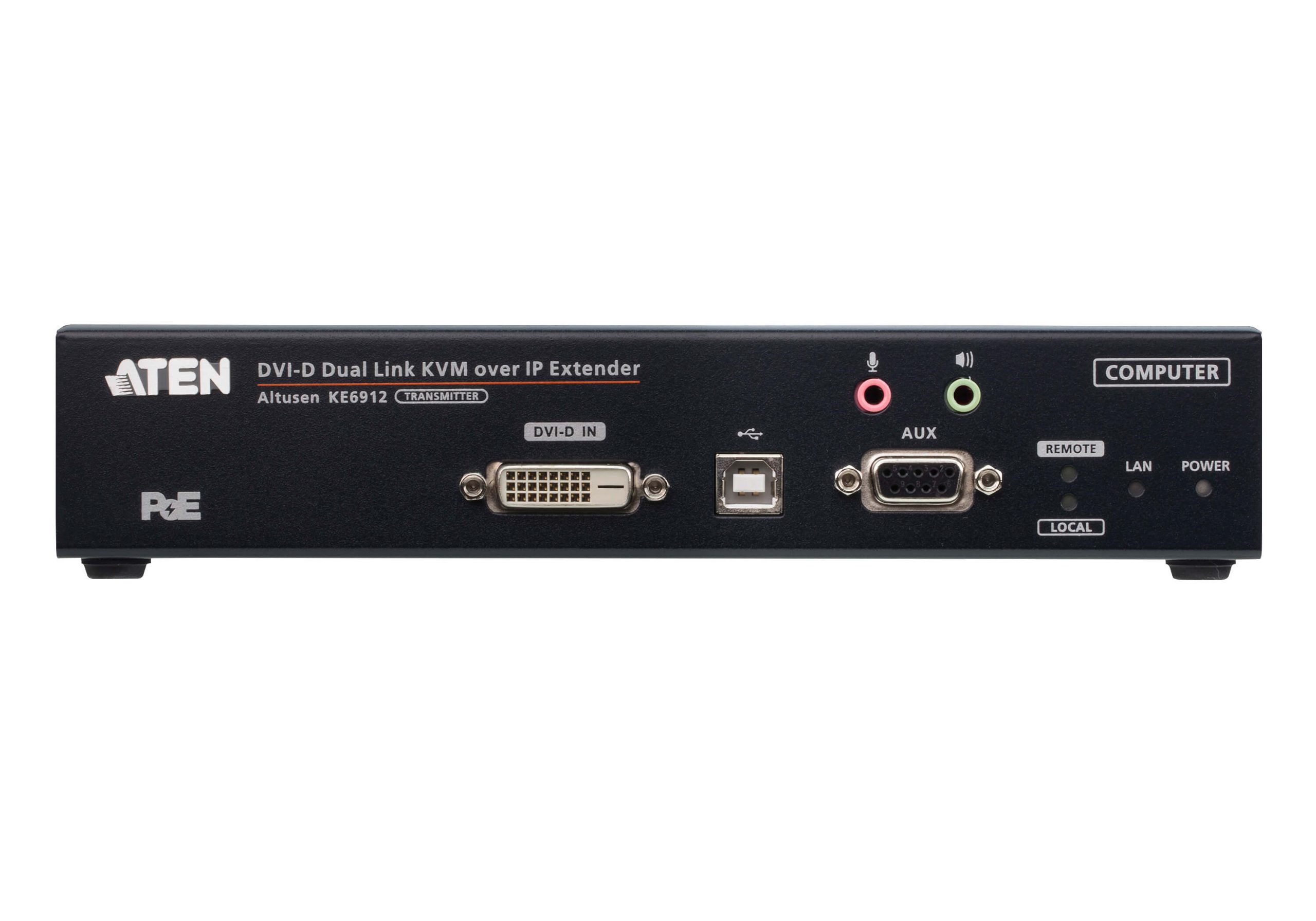 Trasmettitore KVM over IP 2K DVI-D Dual Link con PoE, KE6912T ATEN - immagine 3