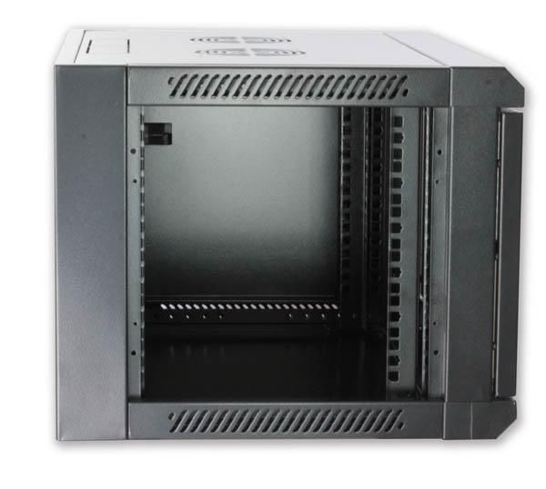 Armadio Rack 19'' a muro 9 unità prof.450 Nero da Assemblare Techly TECHLY PROFESSIONAL - immagine 3