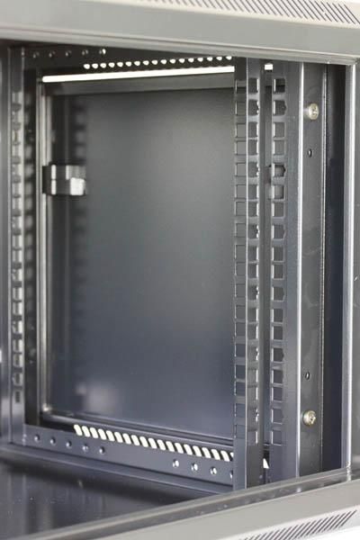 Armadio Rack 19'' a muro 9 unità prof.450 Nero da Assemblare Techly TECHLY PROFESSIONAL - immagine 6
