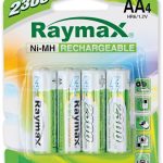 "Kit 4 Batterie AA Ricaricabili ad Alta Capacità" RAYMAX BATTERIES