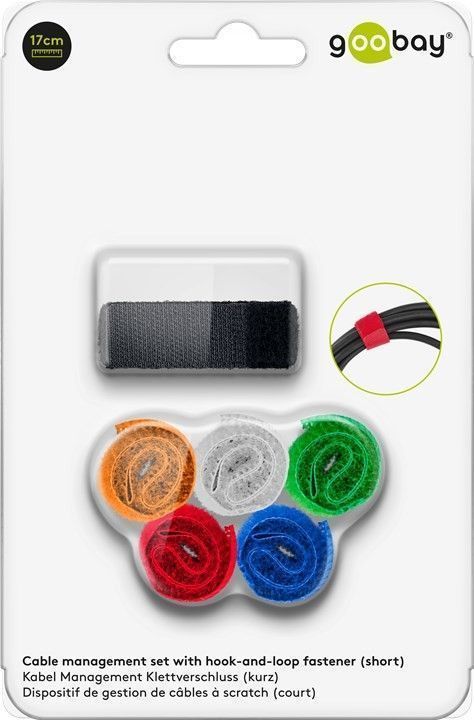 Fascette Fermacavo Multicolor in Velcro Set da 6 pz GOOBAY - immagine 2