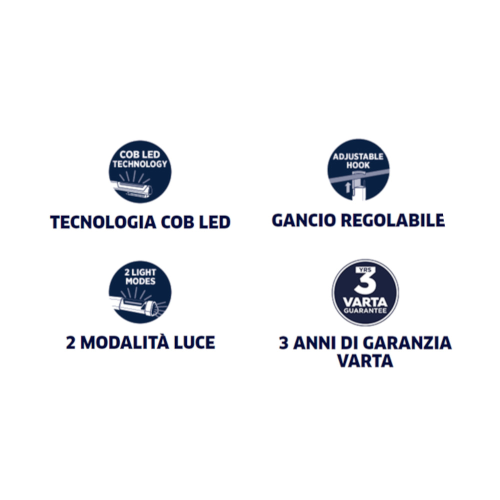 Torcia LED Work Flex Telescope Light 4 Pile AA Magnetica VARTA - immagine 6