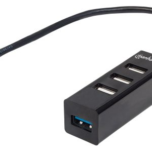 Hub USB 3.0/2.0 Combo 4 porte Nero MANHATTAN