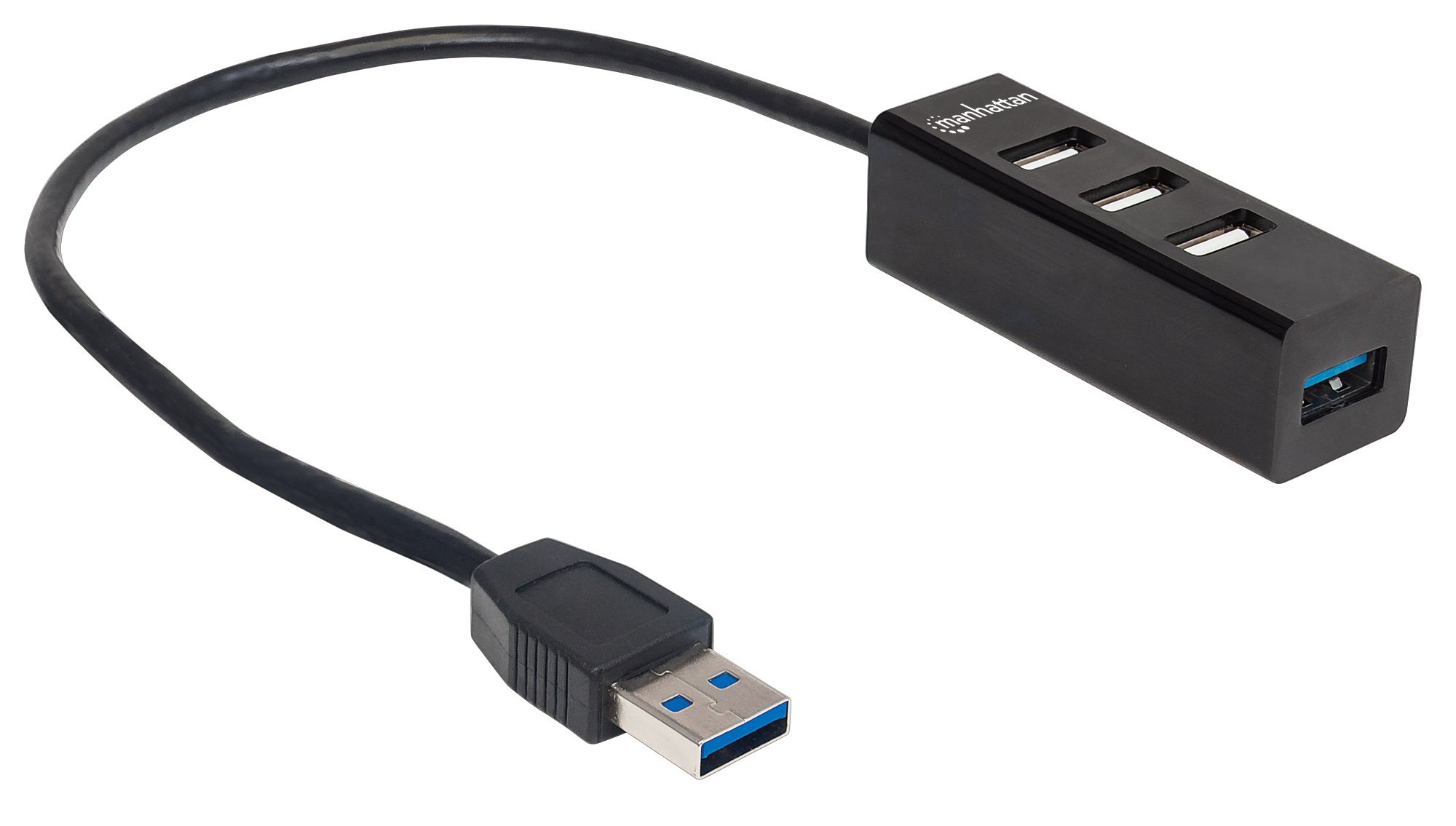 Hub USB 3.0/2.0 Combo 4 porte Nero MANHATTAN - immagine 3
