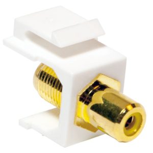Adattatore Keystone RCA/F F/F Giallo LOGILINK