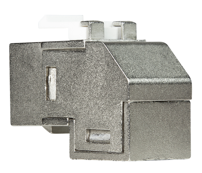 Accoppiatore Keystone Cat.6A 2x RJ45 STP Angolato a 90° LOGILINK - immagine 3