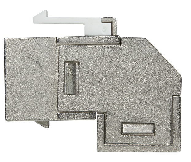 Accoppiatore Keystone Cat.6A 2x RJ45 STP Angolato a 90° LOGILINK - immagine 4