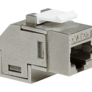 Accoppiatore Keystone Cat.6A 2x RJ45 STP Angolato a 90° LOGILINK