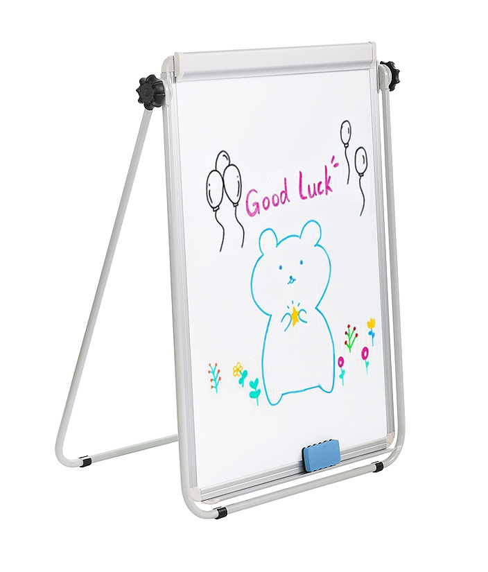 Lavagna Magnetica Bifacciale Flipchart Portatile 60x90 cm con Supporto TECHLY - immagine 2