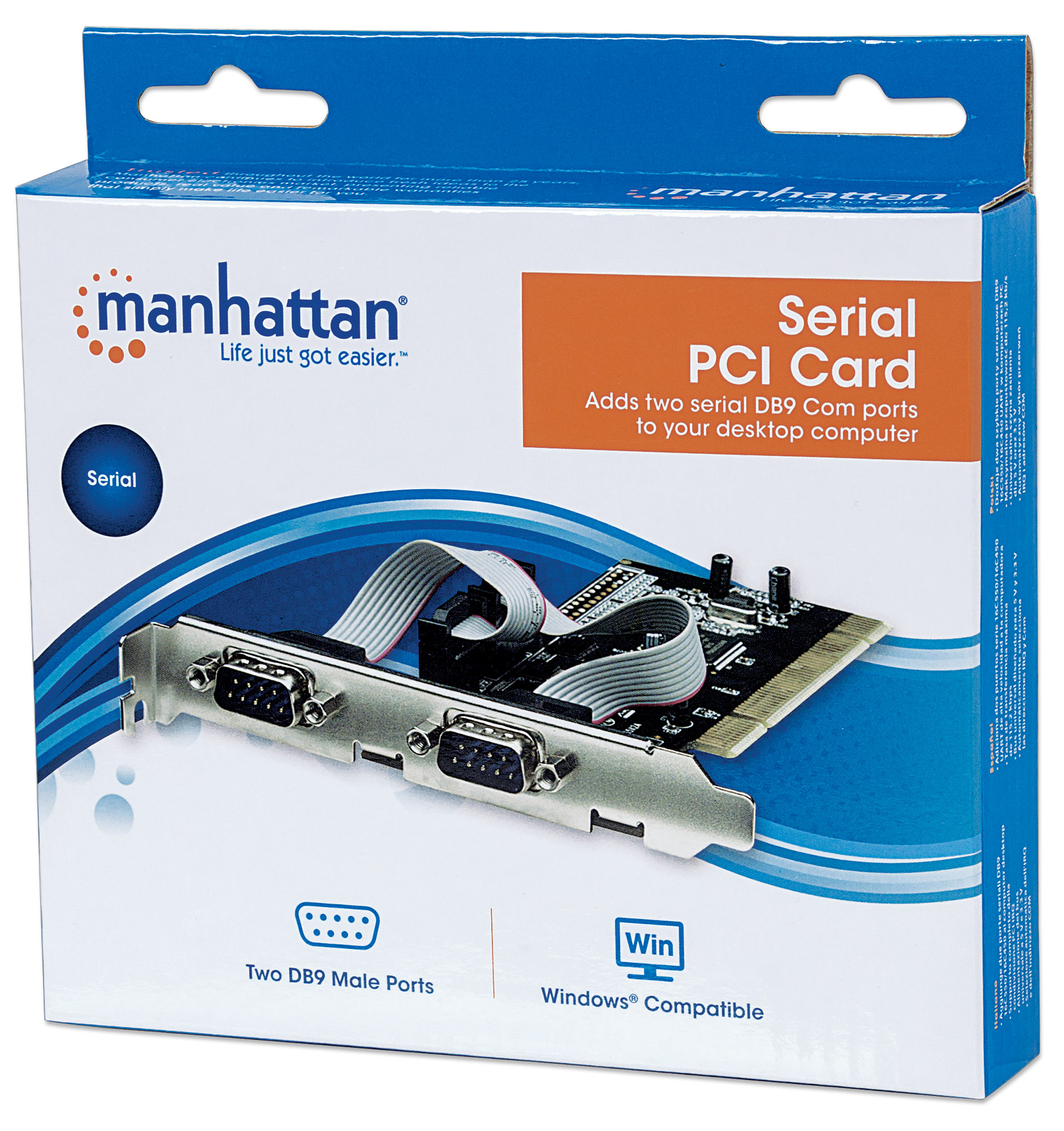 Scheda PCI Seriale 2 Porte DB9: Connessione Potenziata MANHATTAN - immagine 2