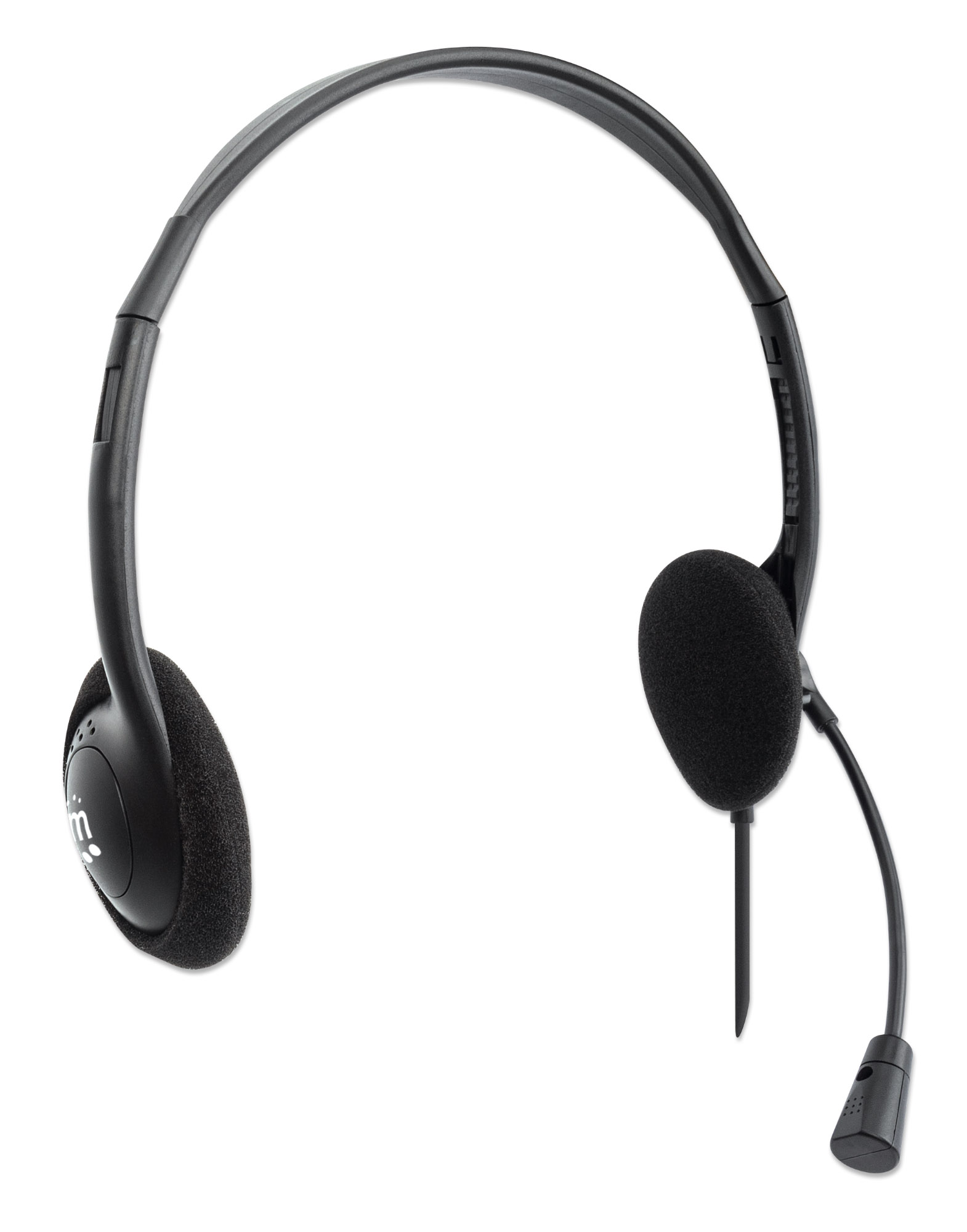 Cuffia Stereo On Ear USB con Microfono Cavo 1.5m Nero MANHATTAN - immagine 4