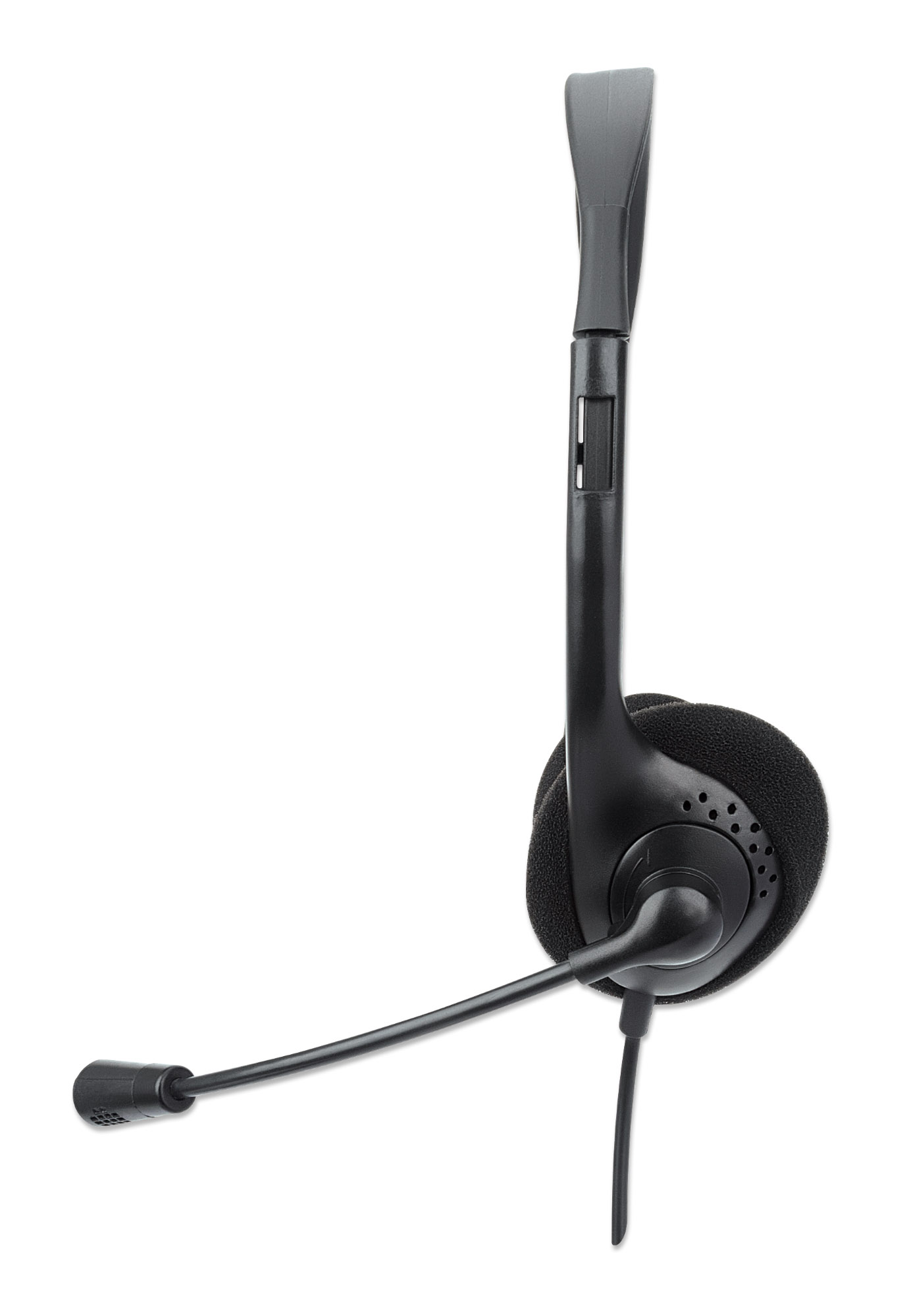 Cuffia Stereo On Ear USB con Microfono Cavo 1.5m Nero MANHATTAN - immagine 6