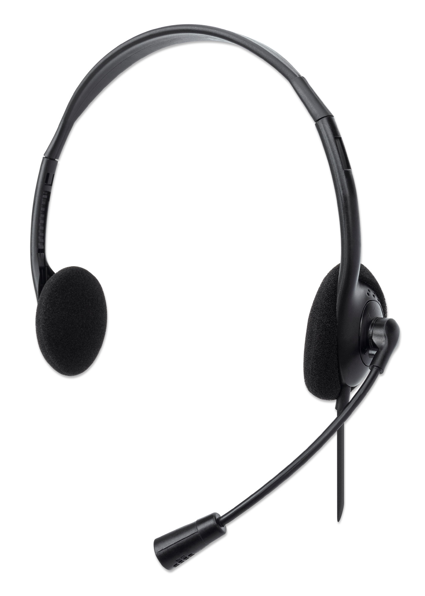 Cuffia Stereo On Ear USB con Microfono Cavo 1.5m Nero MANHATTAN