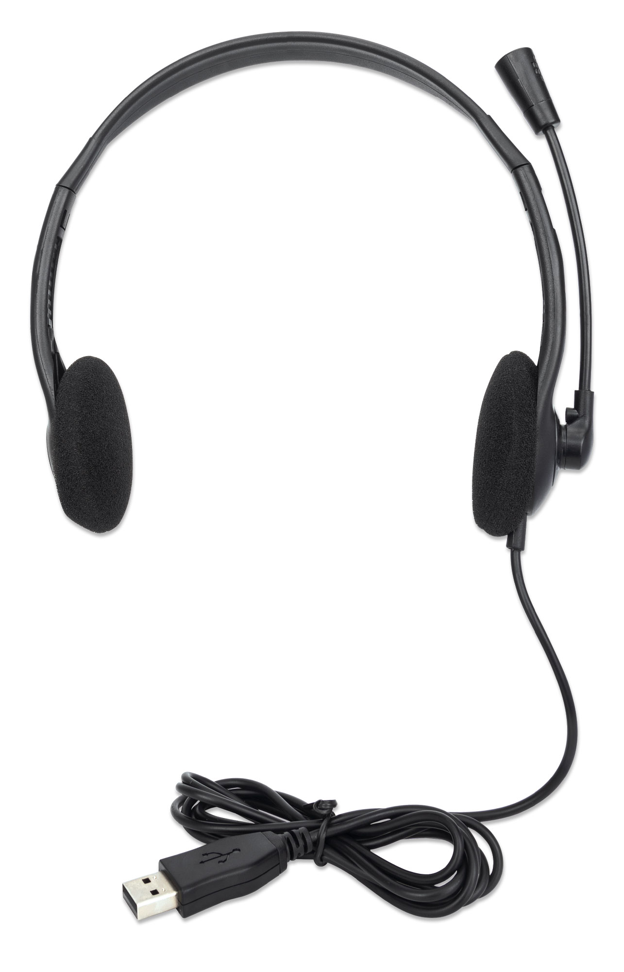 Cuffia Stereo On Ear USB con Microfono Cavo 1.5m Nero MANHATTAN - immagine 7