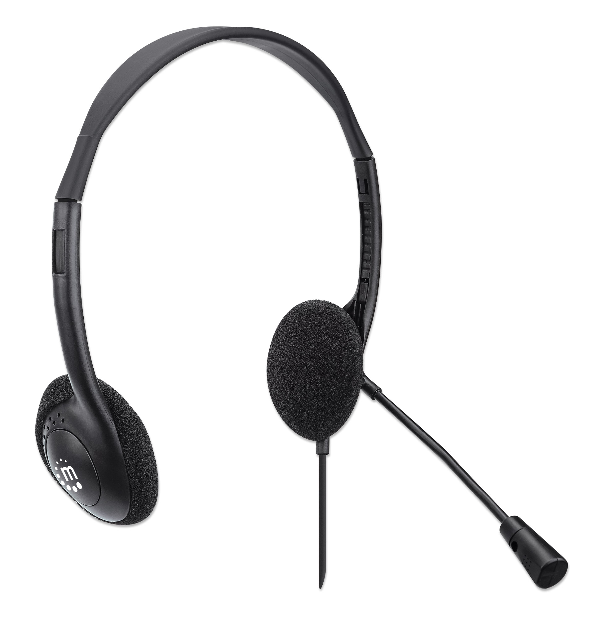 Cuffia Stereo On Ear USB con Microfono Cavo 1.5m Nero MANHATTAN - immagine 8
