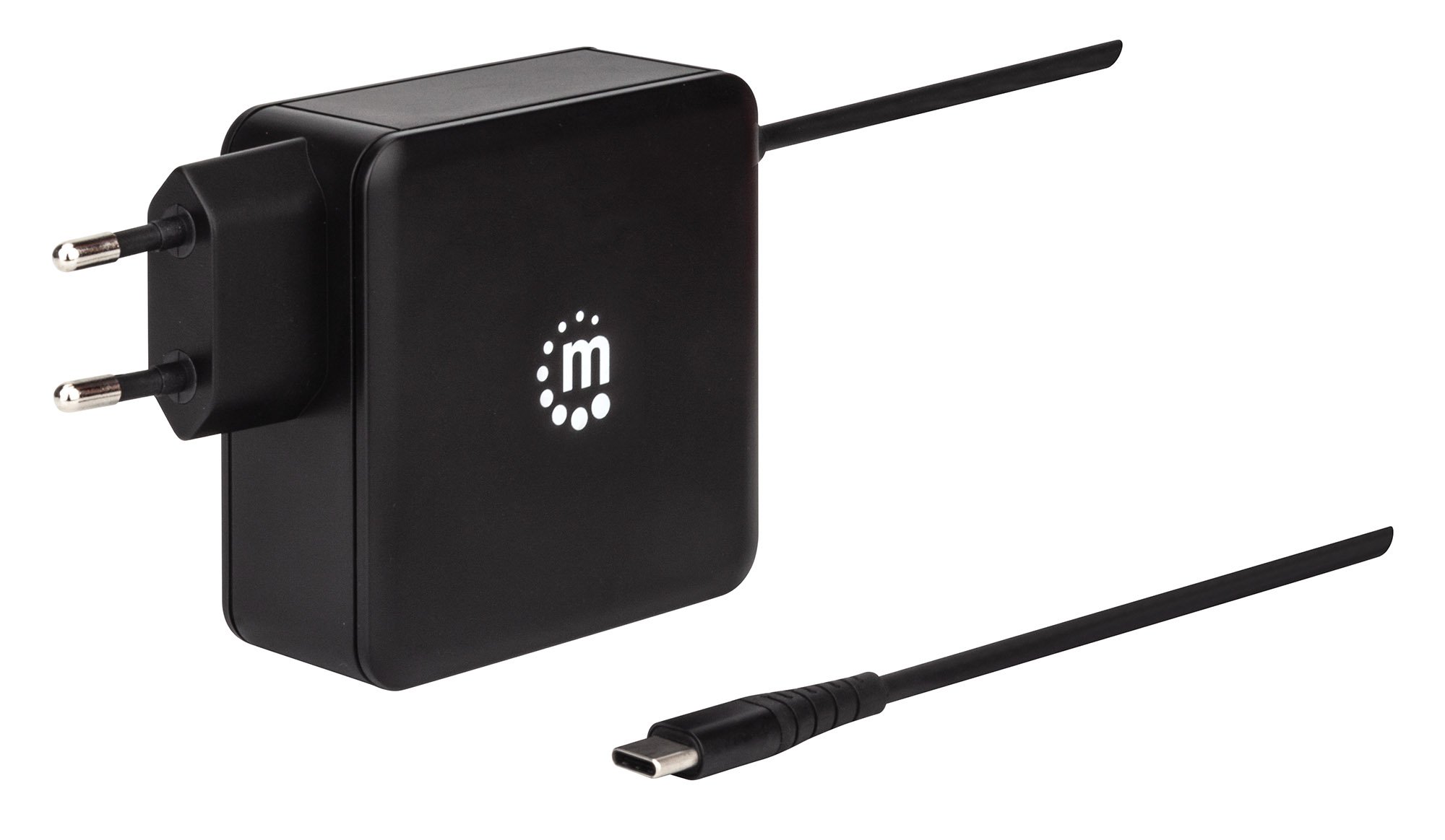 Alimentatore 60W USB con Cavo USB-C Nero MANHATTAN - immagine 7