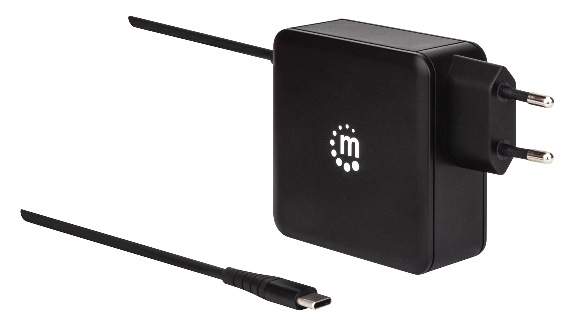 Alimentatore 60W USB con Cavo USB-C Nero MANHATTAN - immagine 8