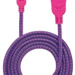 Cavo Micro USB Guaina Intrecciata USB2.0 A M/MicroB M 1m Viola/Fucsia MANHATTAN