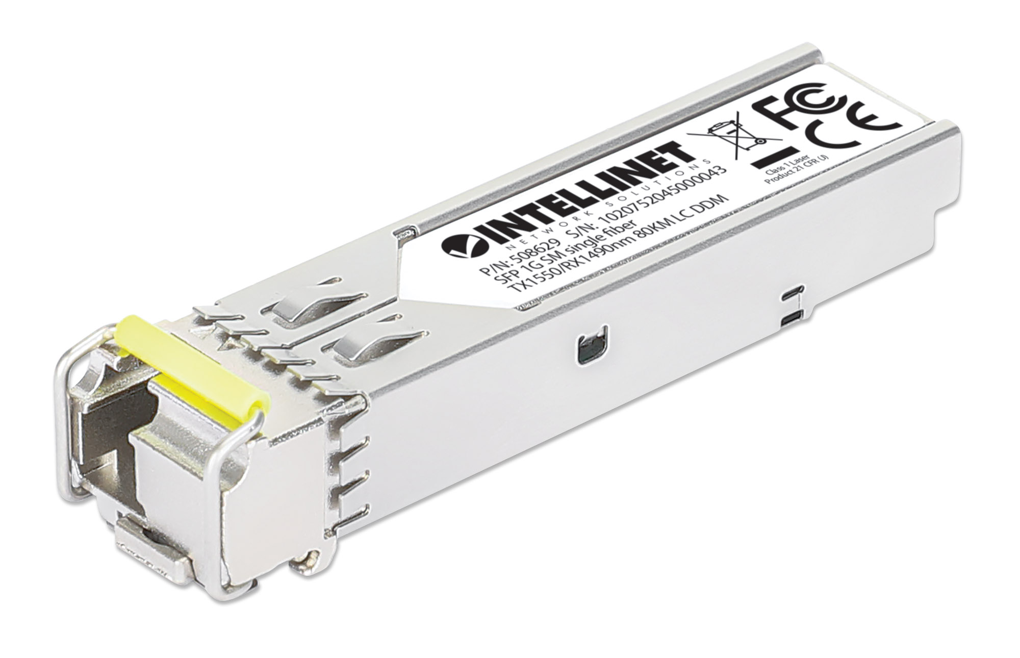 Transceiver SFP Fibra Ottica Monomodale LC 1000Base-BX Bidirezionale WDM INTELLINET