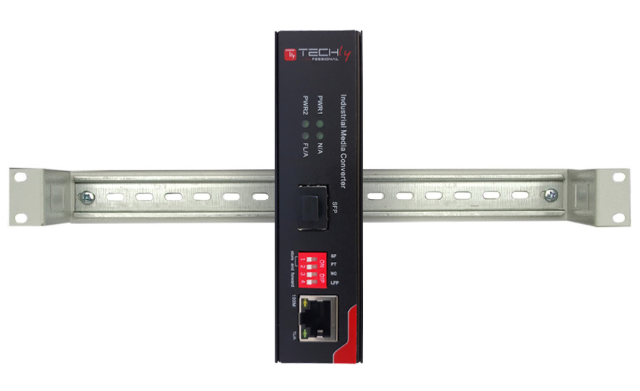 Media Converter Industriale Fast Ethernet 10/100Base-TX a Fibra 100Base-FX TECHLY PROFESSIONAL - immagine 4