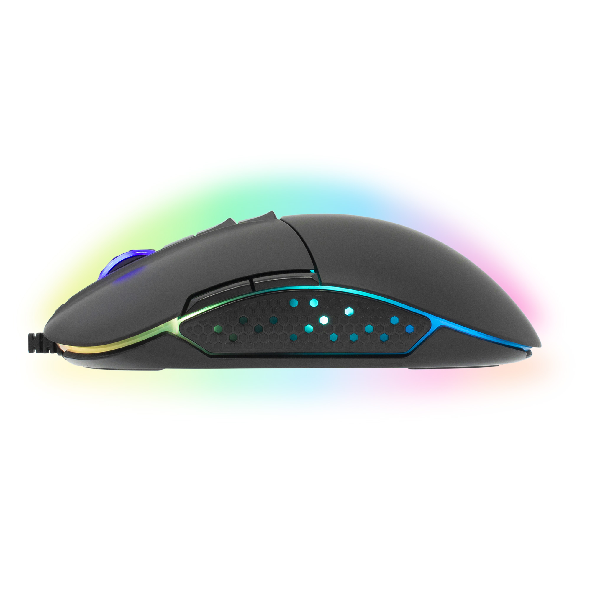 Mouse Ottico Gaming Arthur RGB 10000 dpi 9D Nero WHITE SHARK - immagine 5
