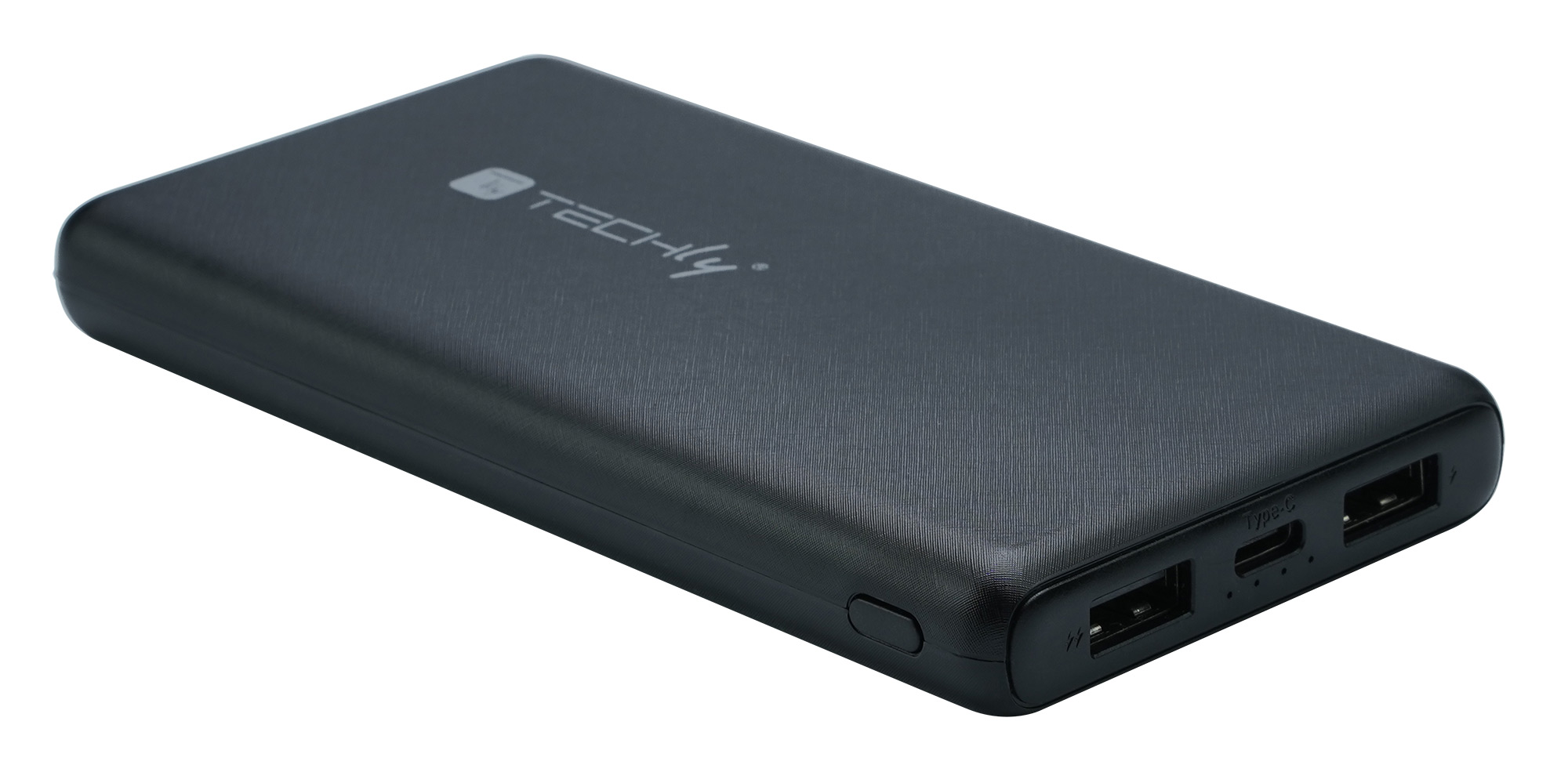 Power Bank Caricatore da 10000 mAh 2x USB 1x USB-C™ con Cavo USB-C™ TECHLY