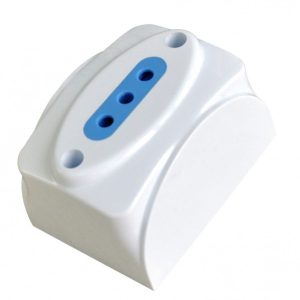 Presa da muro 2P+T 10A bianco TECHLY