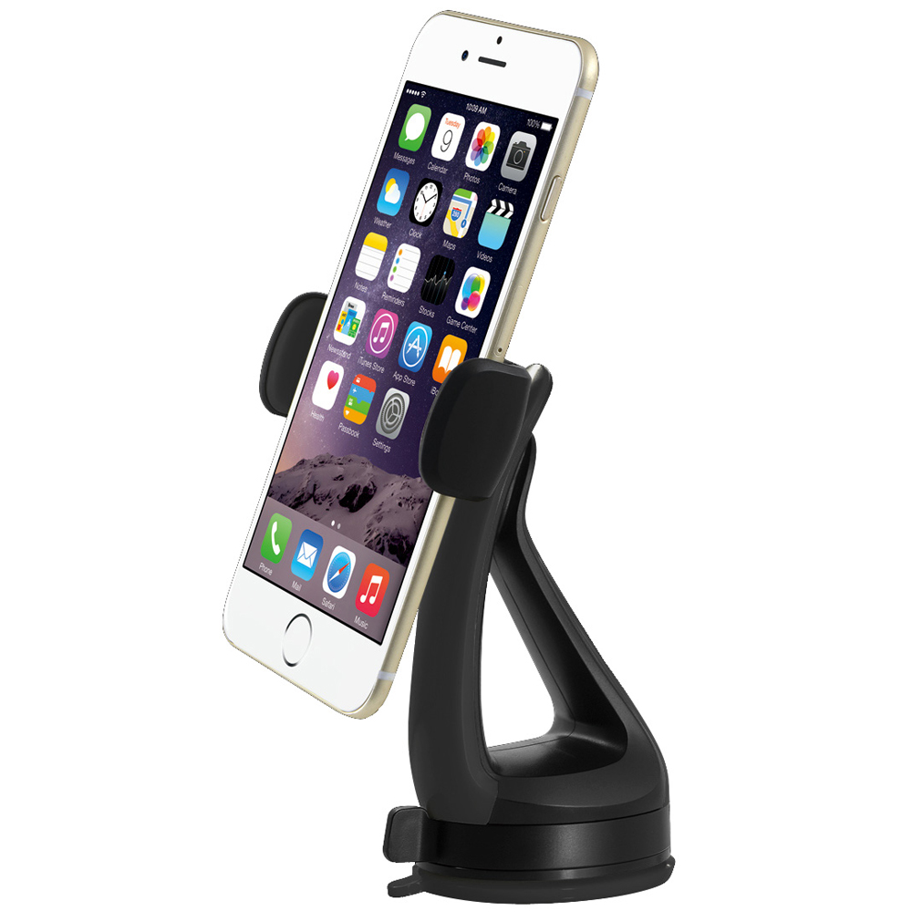 Supporto da Auto per iPhone e Smartphone 3.0''-6.0'' con Ventosa TECHLY - immagine 7