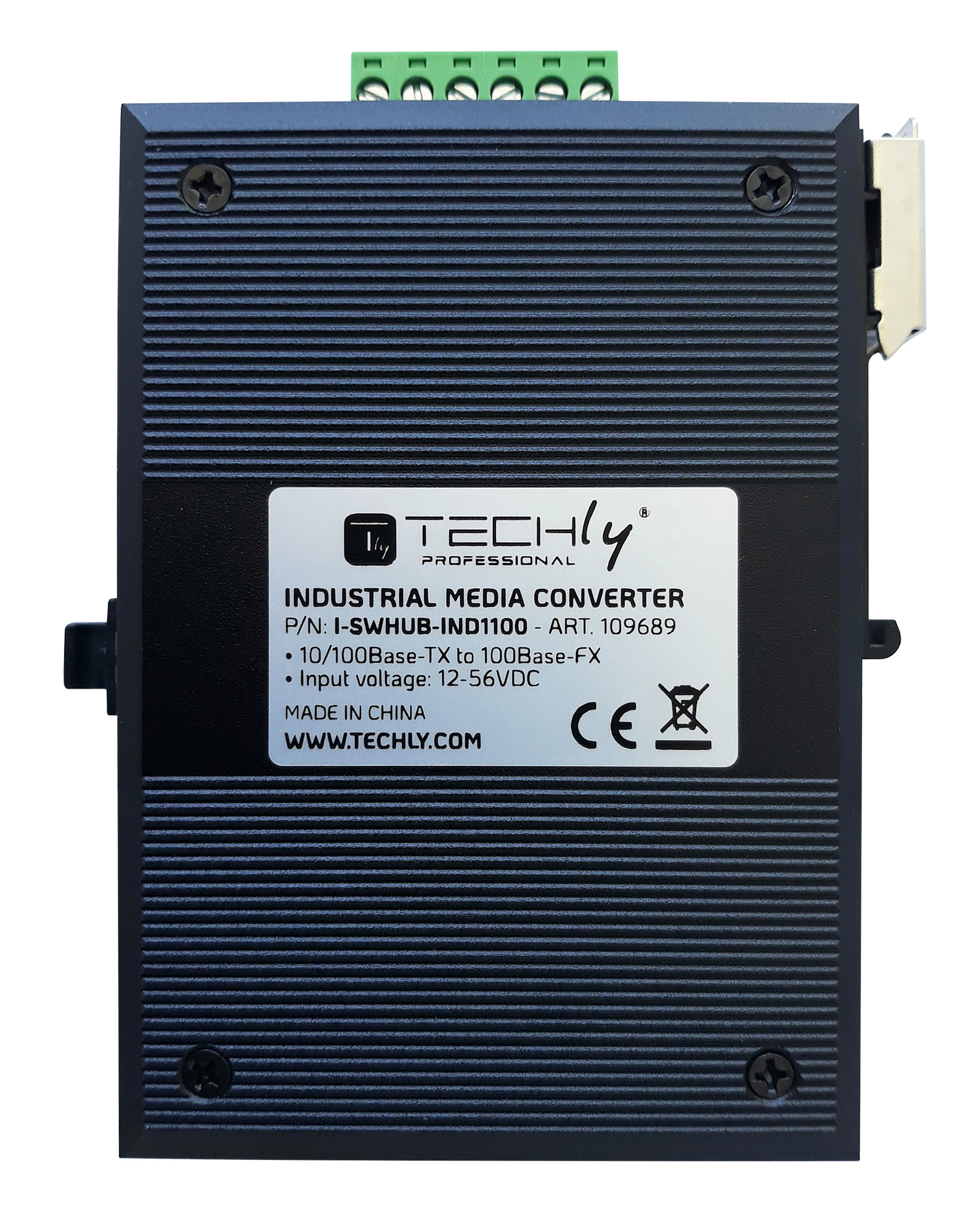 Media Converter Industriale Fast Ethernet 10/100Base-TX a Fibra 100Base-FX TECHLY PROFESSIONAL - immagine 8