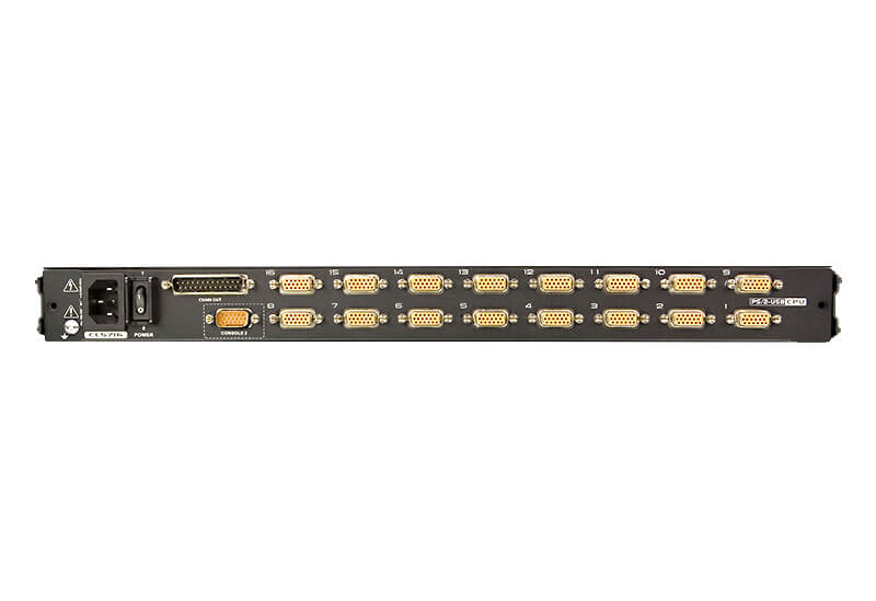 Switch KVM LCD a Binario Singolo PS2-USB VGA a 16 porte 19'', CL5716N ATEN - immagine 3