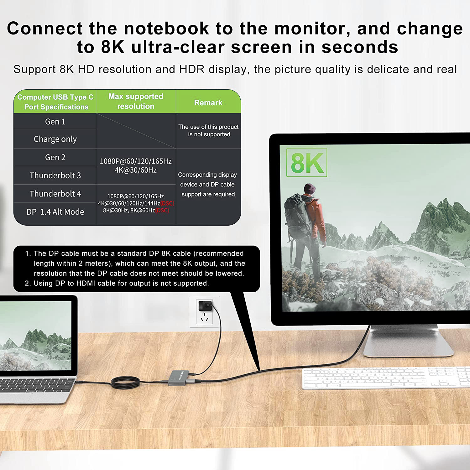 Switch KVM USB-C™ 8K DisplayPort 1.4 2xUSB-C™ 3xUSB 2.0 TECHLY - immagine 7