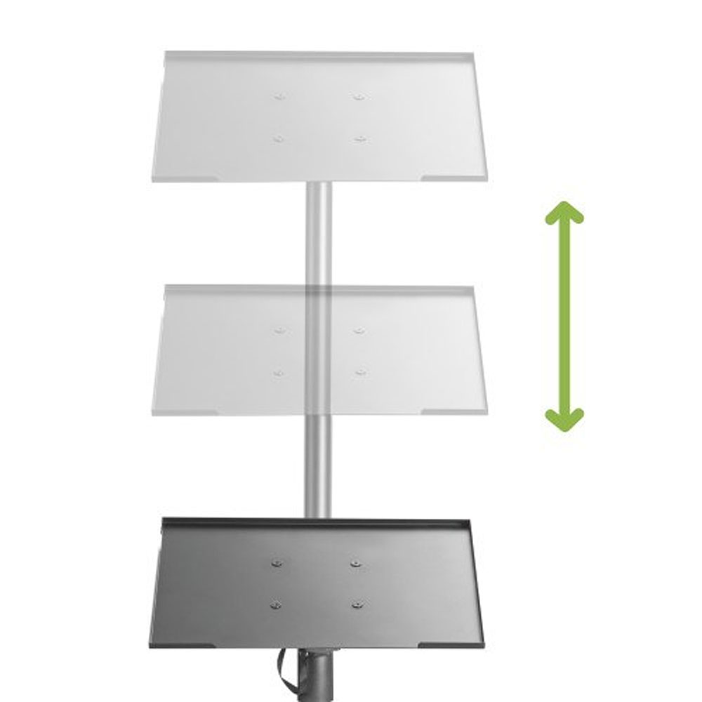 Treppiede Altezza Regolabile per Proiettore Laptop Notebook TV TECHLY - immagine 8