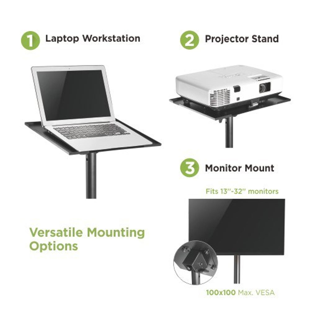Treppiede Altezza Regolabile per Proiettore Laptop Notebook TV TECHLY - immagine 7