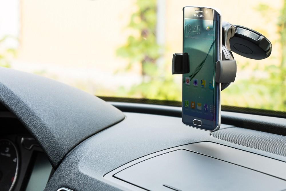 Supporto da Auto per Smartphone / Tablet con Ventosa Nero GOOBAY - immagine 7