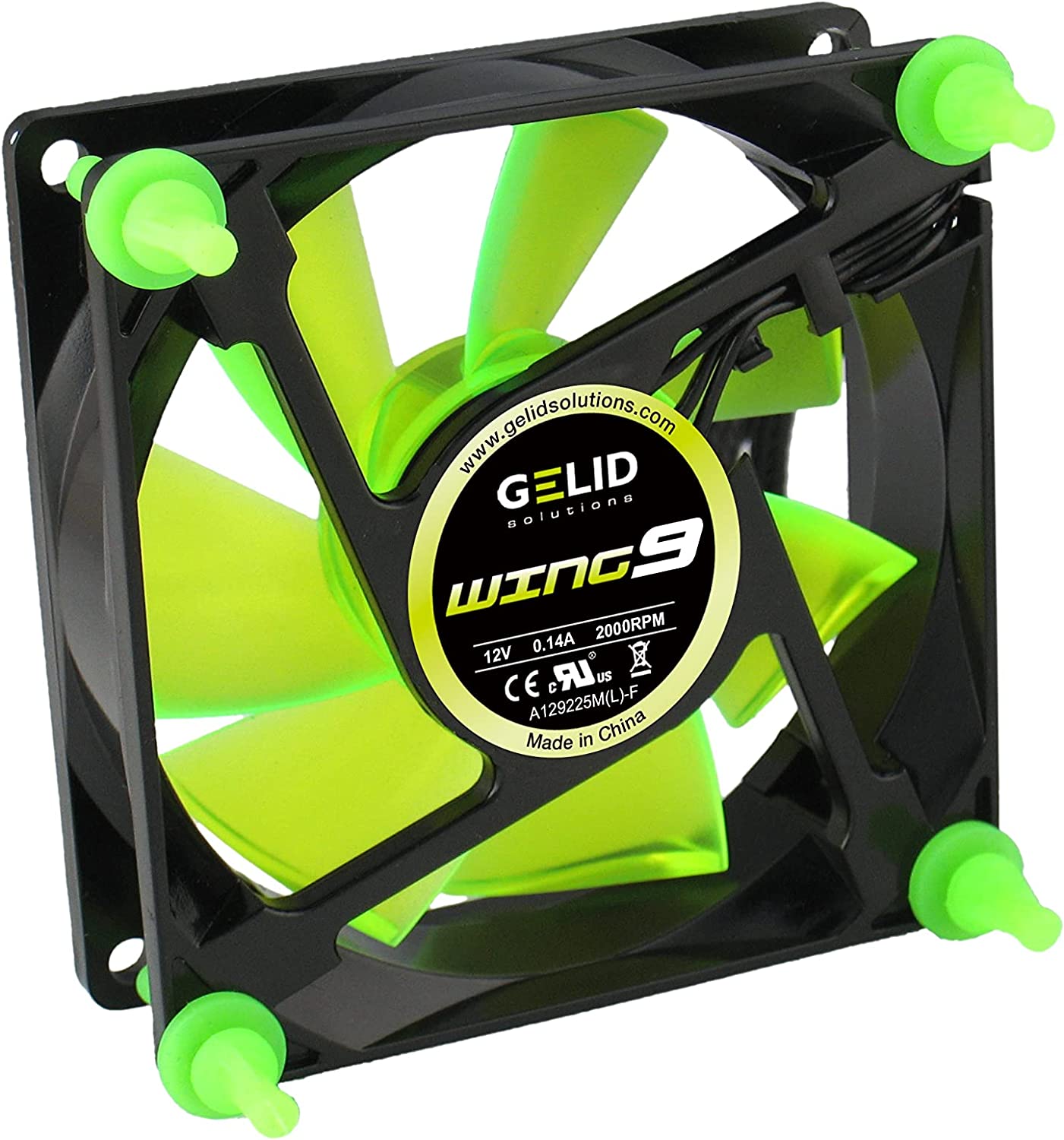 Ventola Wing 92x92x25 12V Verde GELID SOLUTIONS