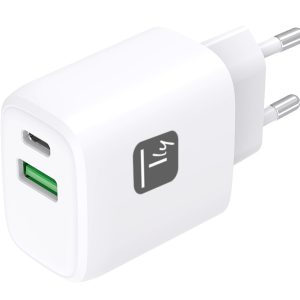 Caricatore Alimentatore USB-C™ 20W e USB-A 18W da Muro TECHLY