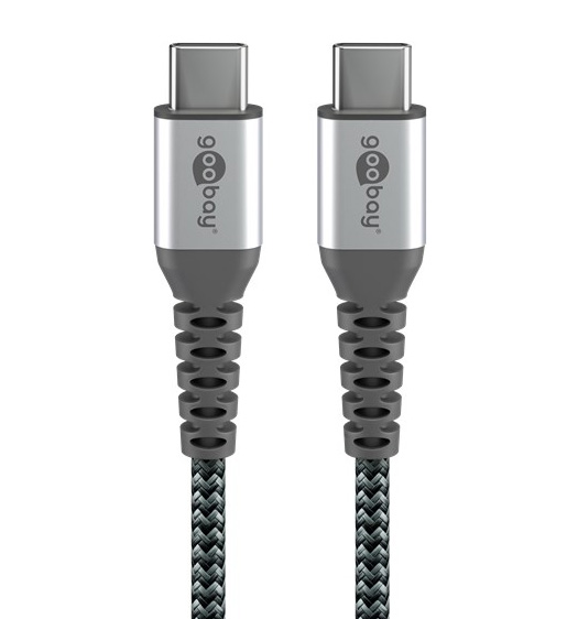 Cavo Tessile USB-C™ Maschio/USB-C™ Maschio 0,5 m Grigio GOOBAY