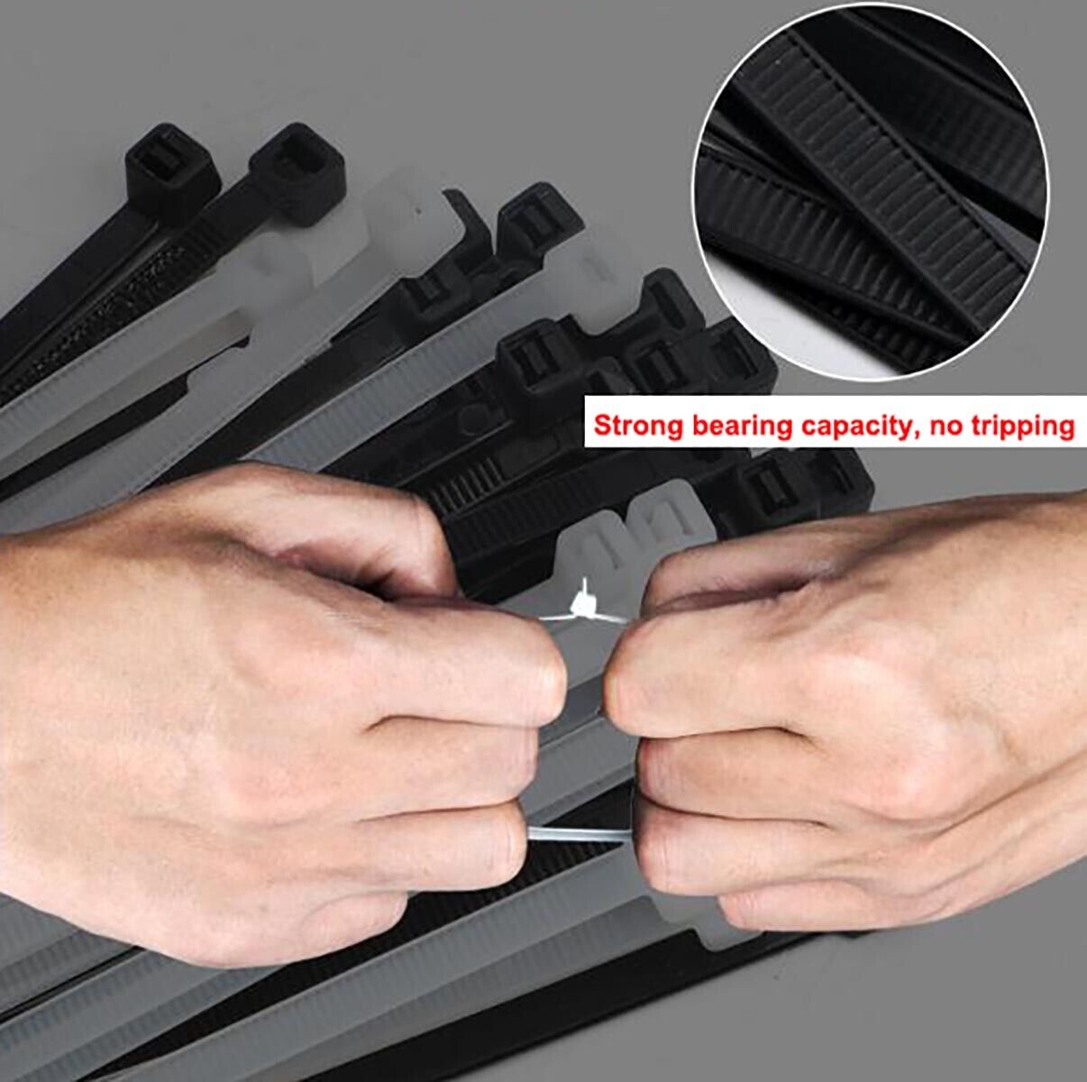 Fascette autobloccanti: Set da 100 pezzi bianche 380x7,6mm TECHLY - immagine 10