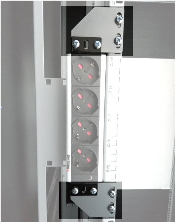 Staffe per Montaggio Verticale su Montanti Rack Silver TECHLY PROFESSIONAL - immagine 7