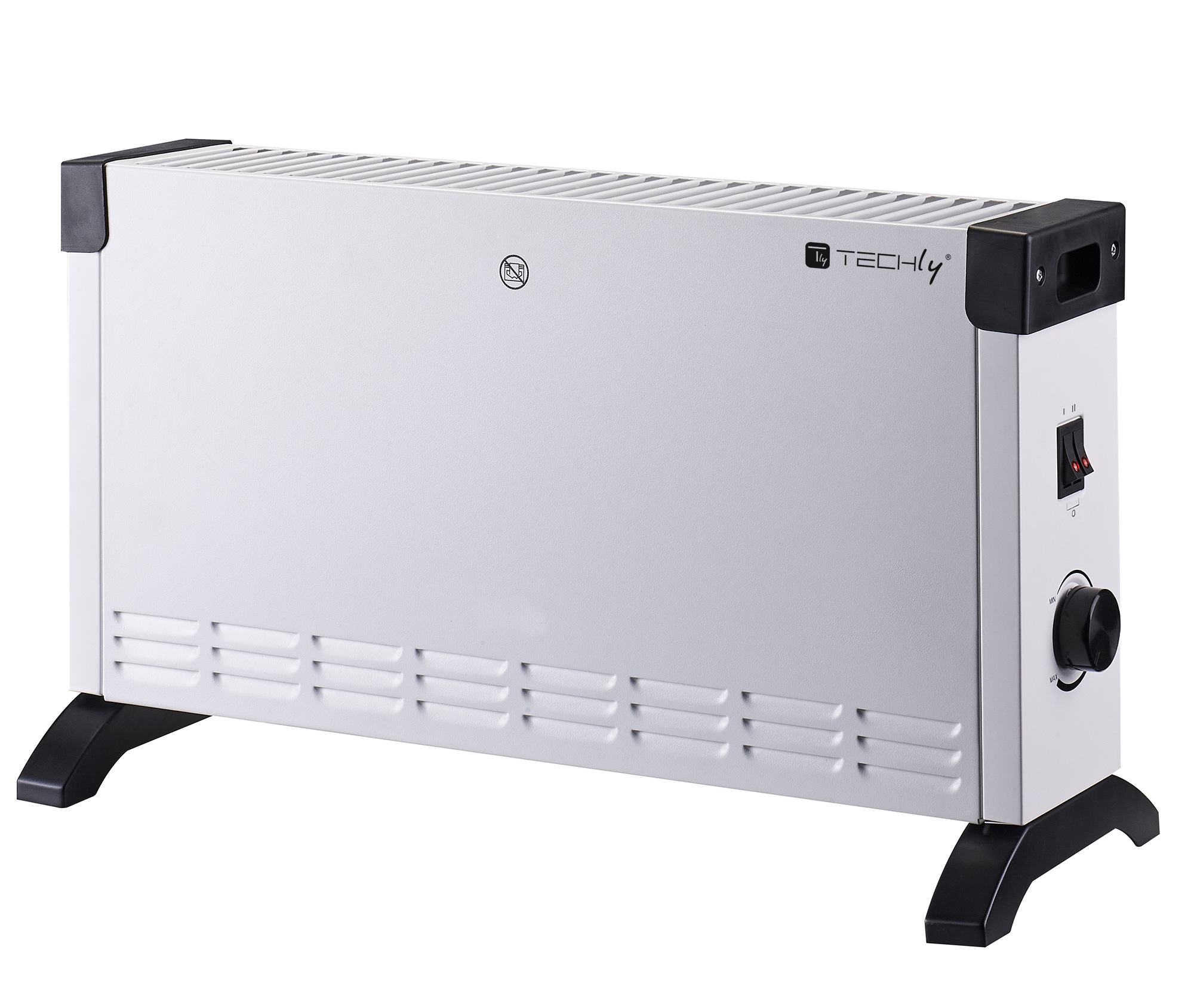 Termoconvettore Indipendente Termoventilatore a Pavimento Riscaldatore Elettrico 2000W TECHLY - immagine 2