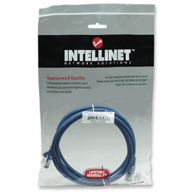 Cavo Patch Blu Cat. 6 UTP 10 m - Alta velocità di trasmissione INTELLINET - immagine 2