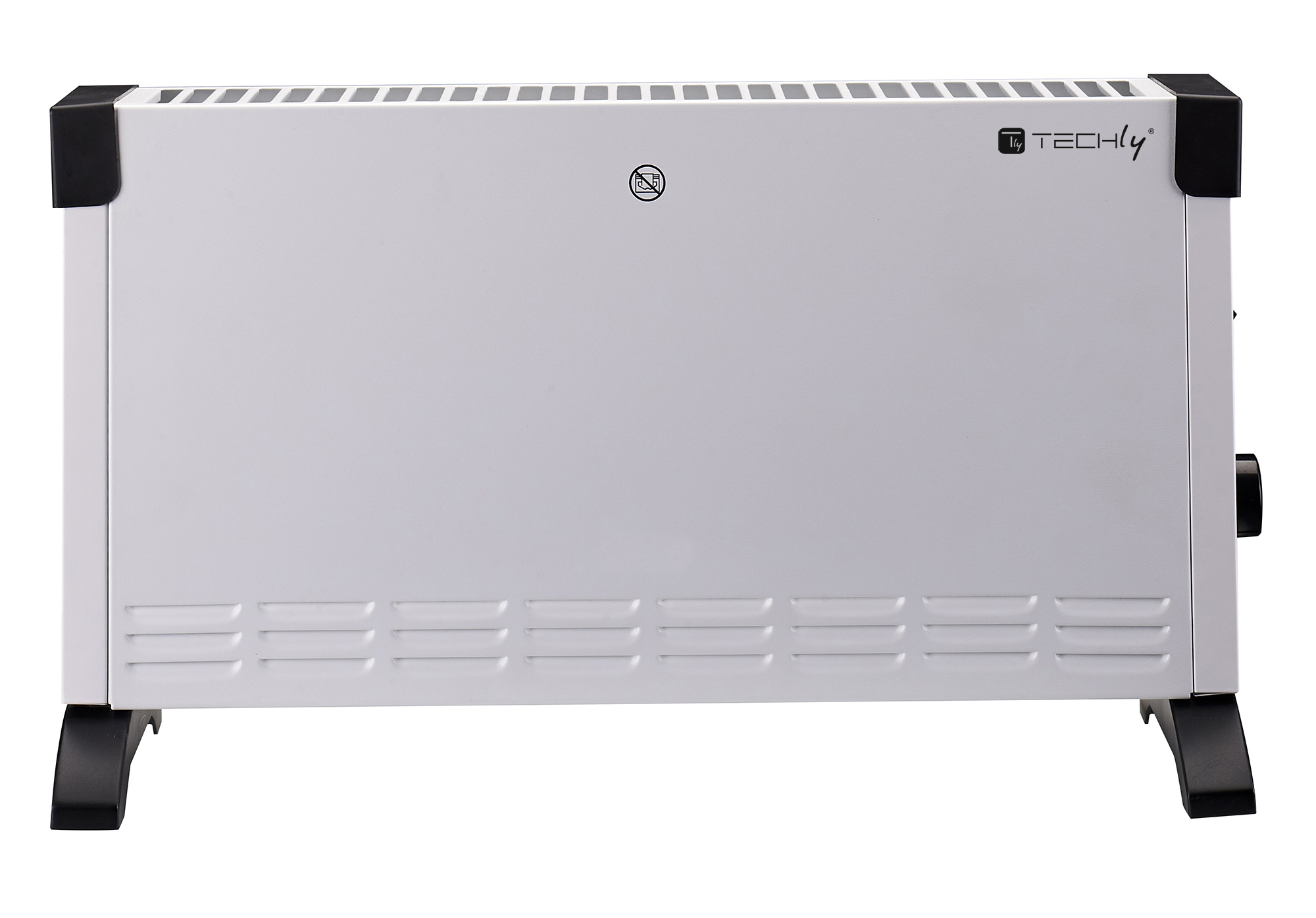 Termoconvettore Indipendente Termoventilatore a Pavimento Riscaldatore Elettrico 2000W TECHLY