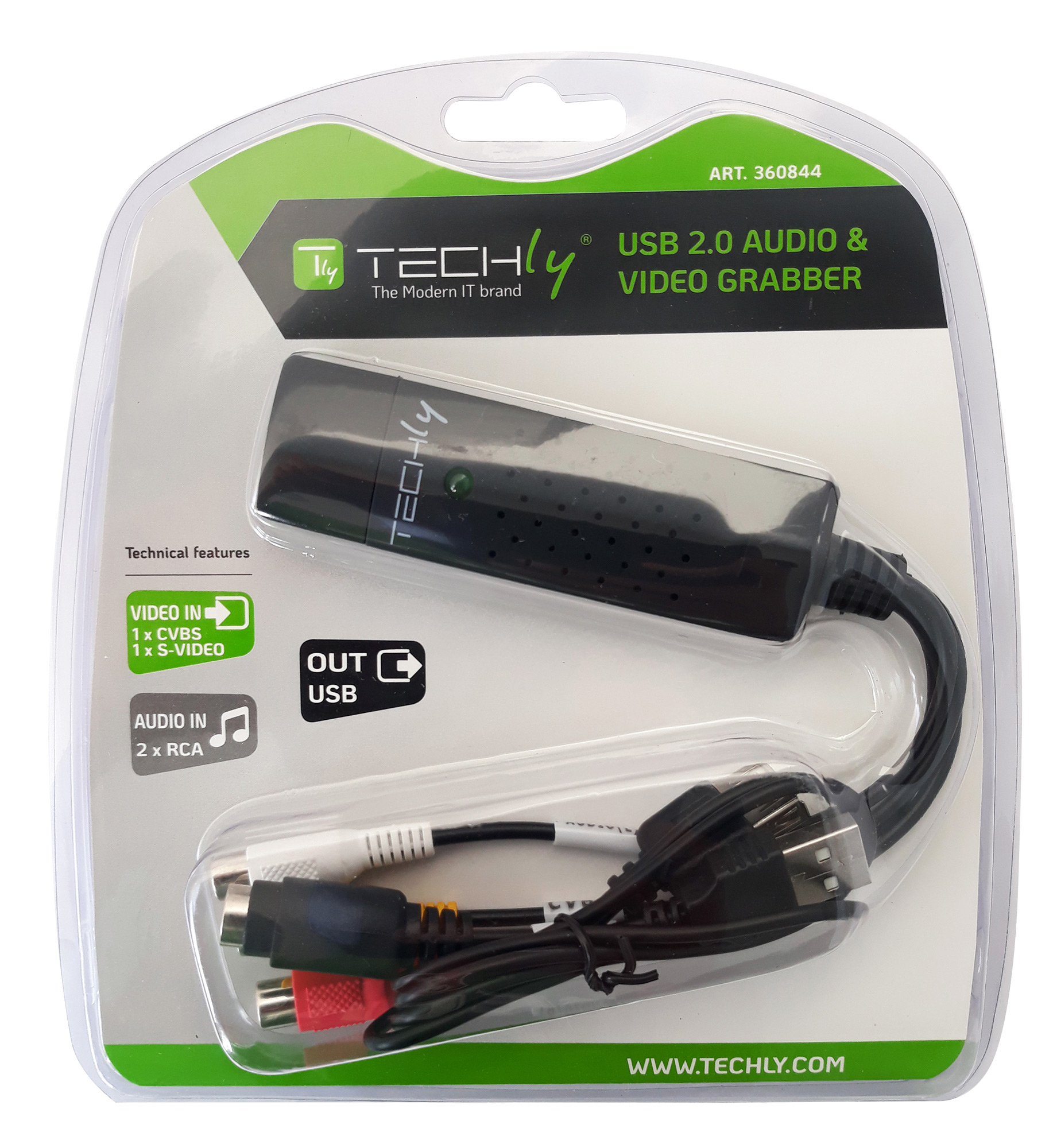 Audio Video Grabber USB 2.0 TECHLY - immagine 2