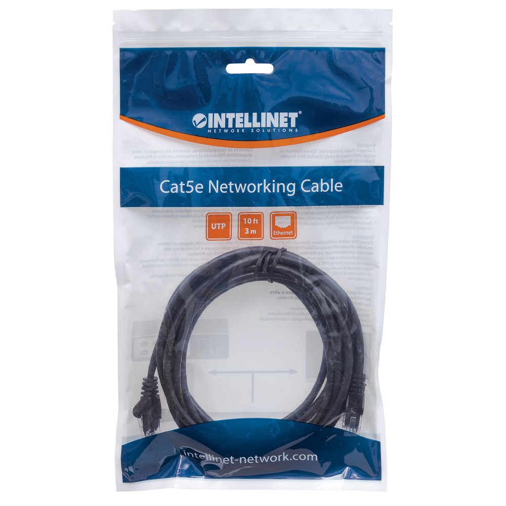 "Cavo Patch Rame Cat. 5e Nero 0,3m: connessioni veloci e stabili" INTELLINET - immagine 2