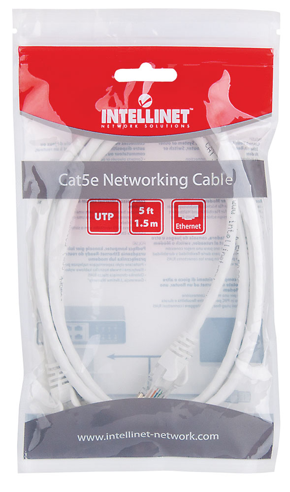 Cavo di Rete Patch Cat. 6 Nero 7,5m INTELLINET - immagine 2