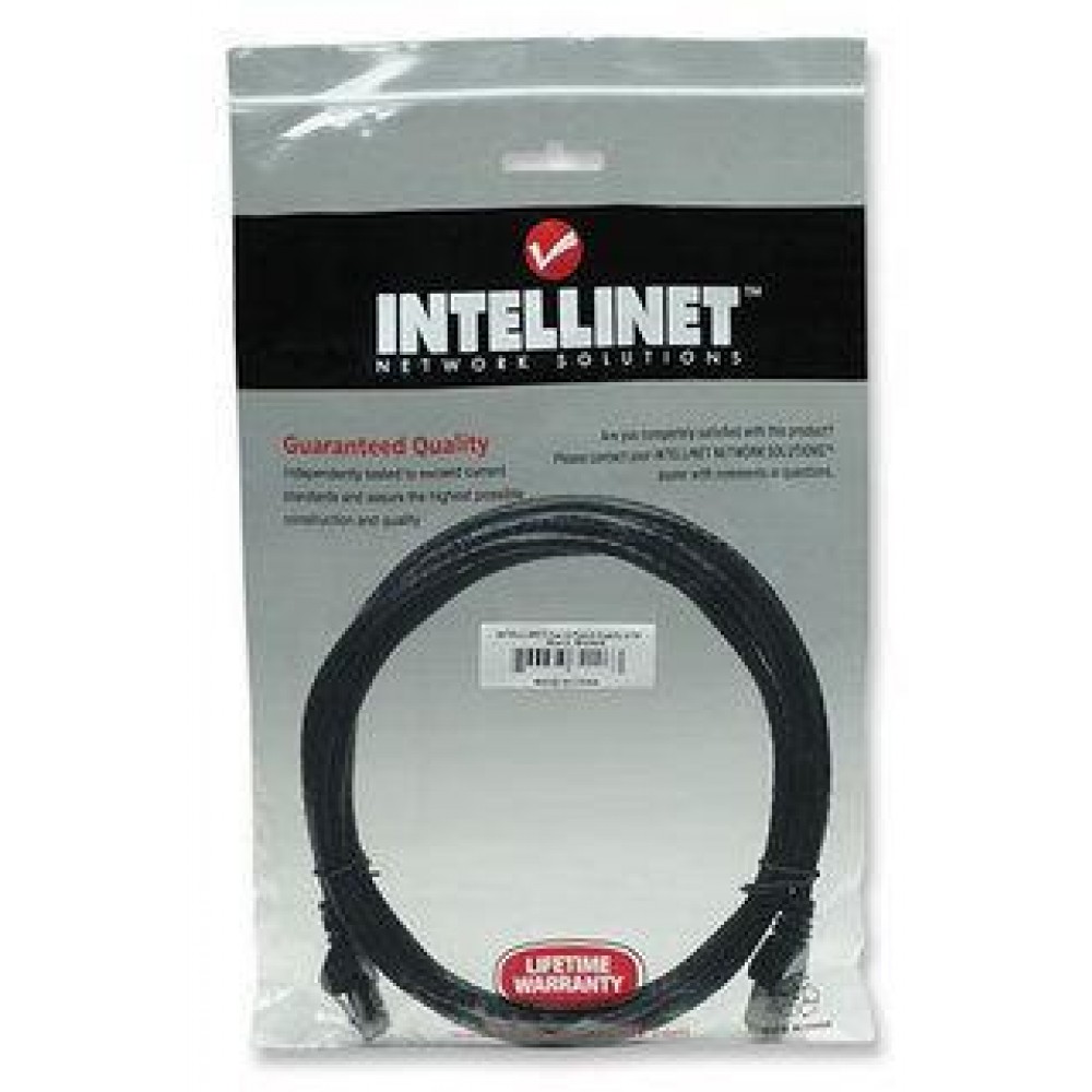 Cavo di Rete Patch Cat. 6A Nero UTP 20m INTELLINET - immagine 2