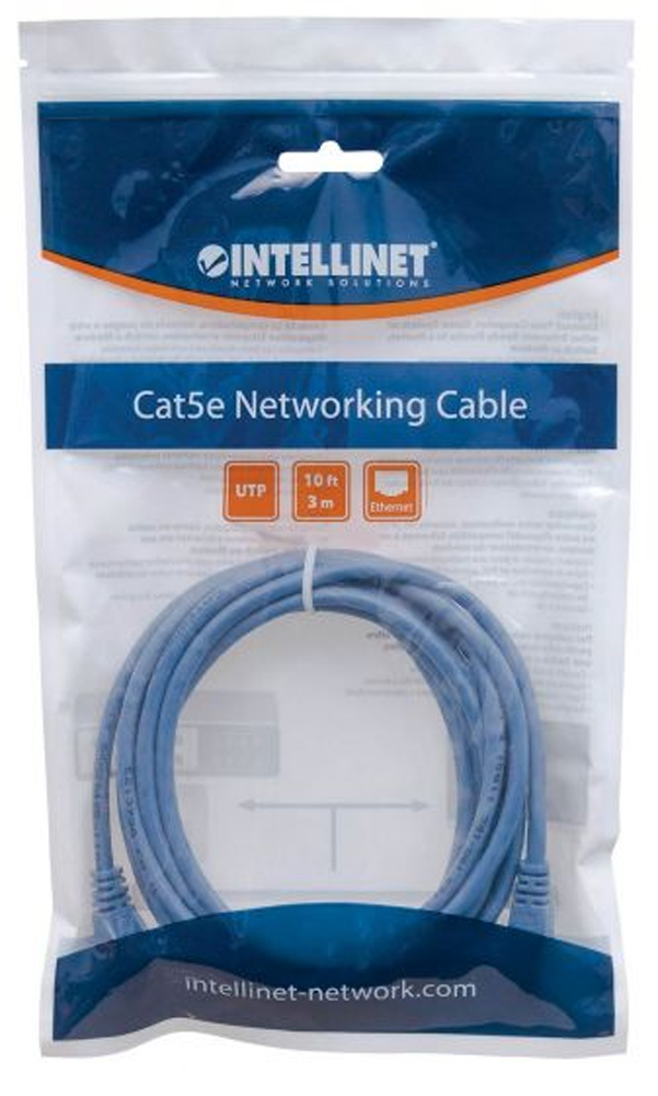 Cavo di Rete Patch Schermato Cat. 5e Blu 5m INTELLINET - immagine 2