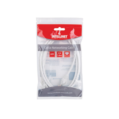 Cavo Patch Rame Schermato Cat. 5e 15m - Grigio INTELLINET - immagine 2